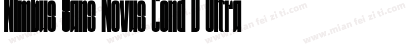 Nimbus Sans Novus Cond D Ultra字体转换